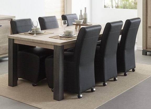 Meubar - Eettafel Jan of Tomba - T23TL38-K555-K495 - K495 - Oude eik - 225x76x100cm