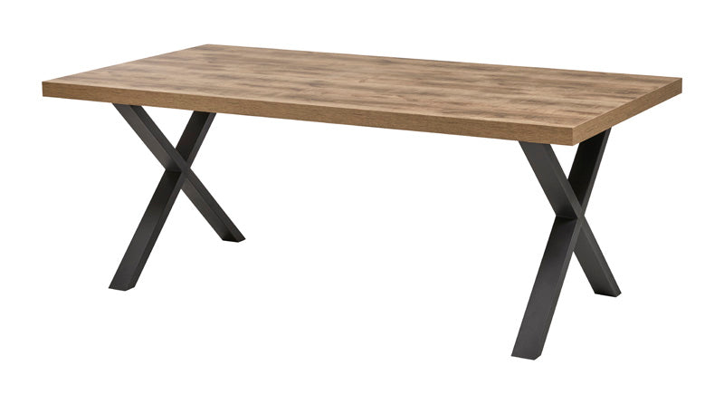 GBO - Table à manger Phenix TF1915 - Aok écarlate/ Noir - 230x100x76cm