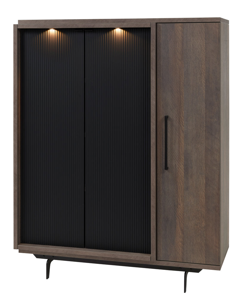 Meubar - Barkast Trentino - BAR6 - K677 - Golden oak/Matt black  - 131x167x50cm