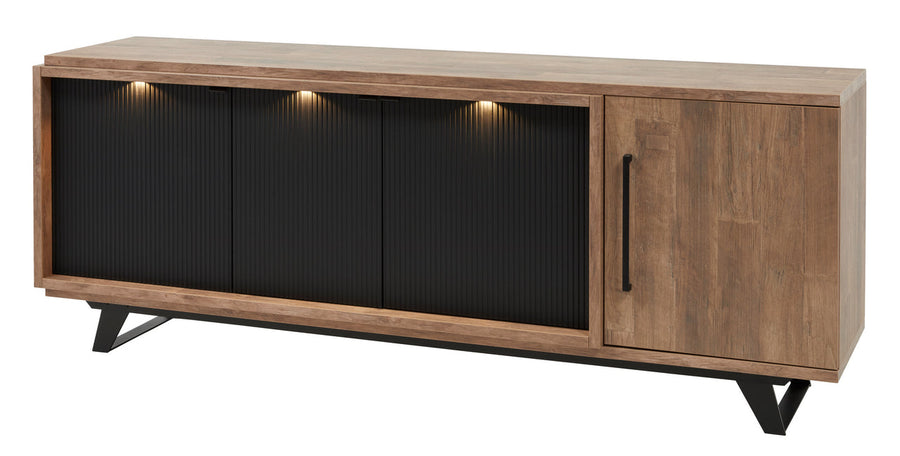 Meubar - Dressoir Trentino - DR7 - K677 - Golden oak/Matt black  - 219x83x50cm