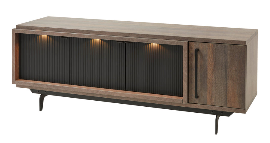 Meubar - TV-meubel  Trentino - TV7 - K677 - Golden oak/Matt black  - 175x63x50cm