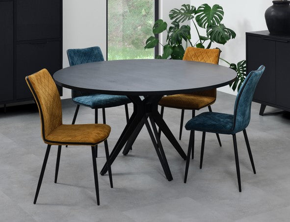 Meubar - Eettafel Veneto - TR11YMM50-K028-K715 - K715 - Elegant black - 110x72x110cm