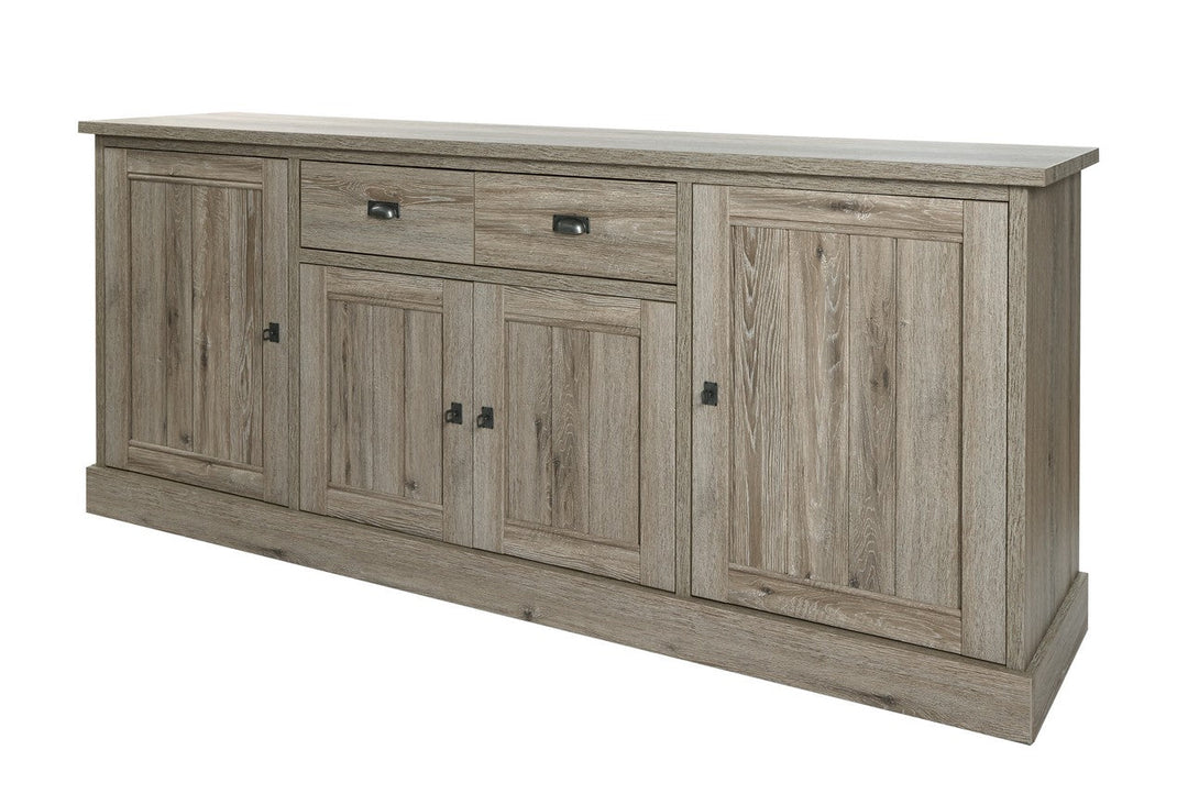 Meubar - Dressoir York  - DR2 - K550 - Crystal oak light - 216x90x50cm