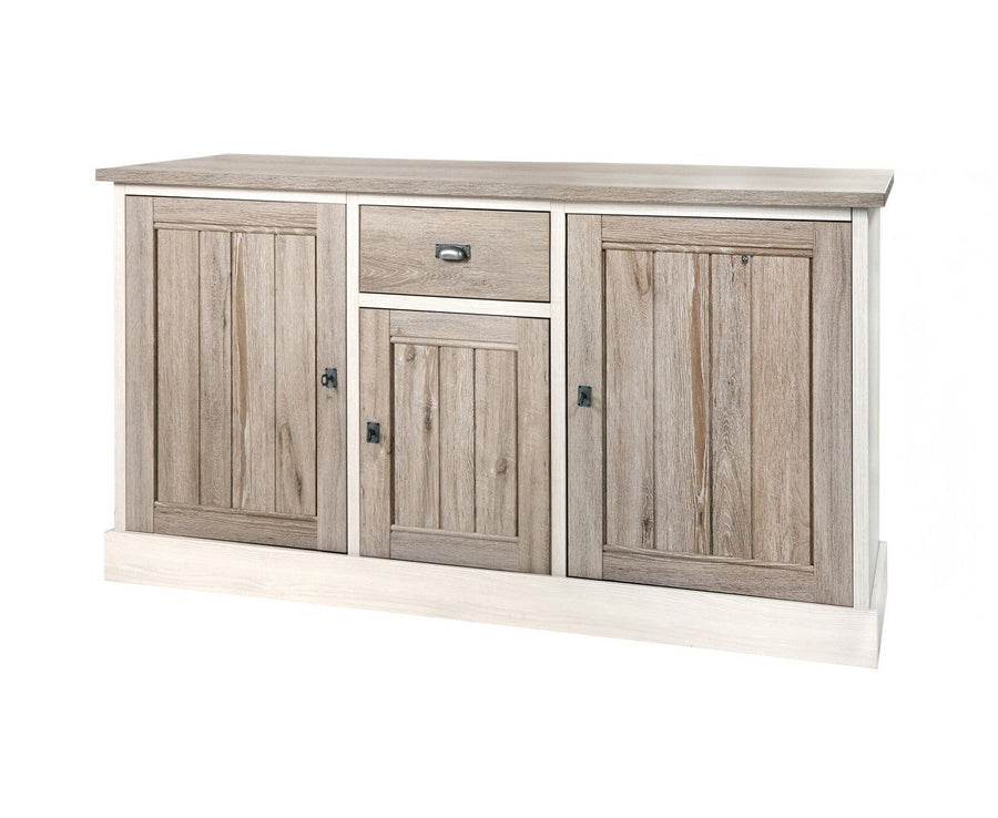 Meubar - Dressoir York  - DR3 - K499 - Lariks/Kristal eik licht bruin  - 172x90x50cm