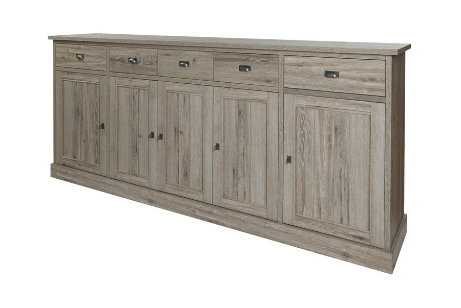 Meubar - Dressoir York  - HB1 - K550 - Crystal oak light - 259x112x50cm