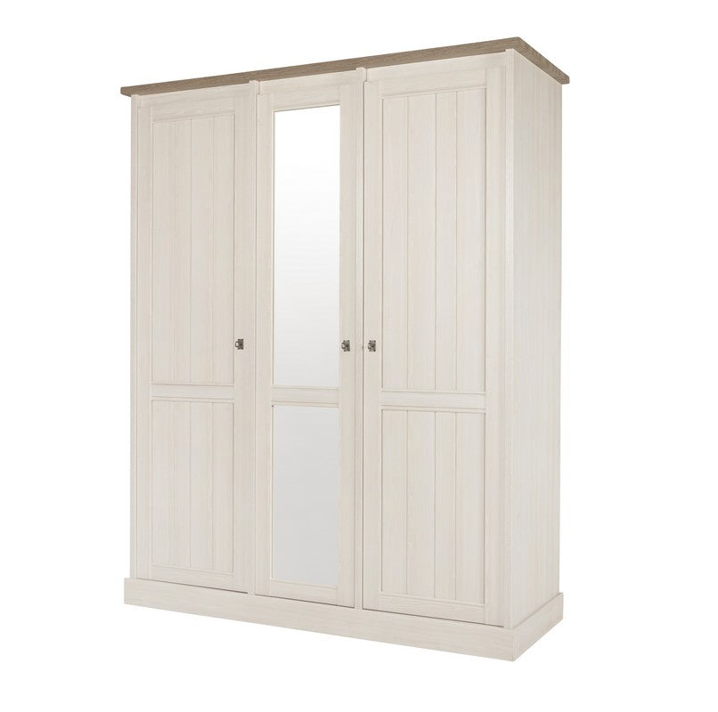 Meubar - Kleerkast York  - K3S1 - K467 - Lariks/Kristal eik licht bruin  - 171x213x61cm