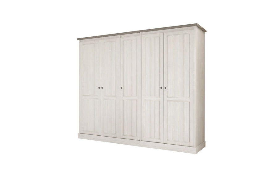 Meubar - Kleerkast York  - K5 - K467 - Lariks/Kristal eik licht bruin  - 259x213x61cm