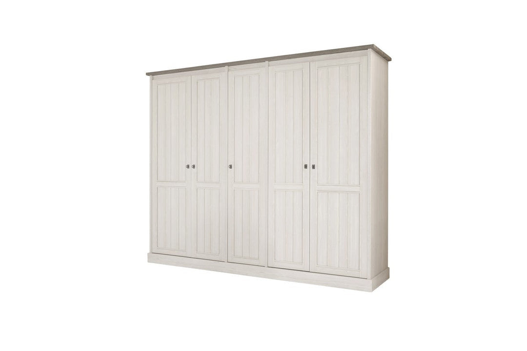 Meubar - Kleerkast York  - K5 - K467 - Lariks/Kristal eik licht bruin  - 259x213x61cm