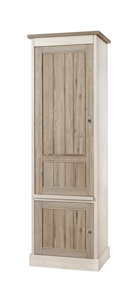 Meubar - Kolomkast York  - KB1L - K499 - Lariks/Kristal eik licht bruin  - 670x212x50cm