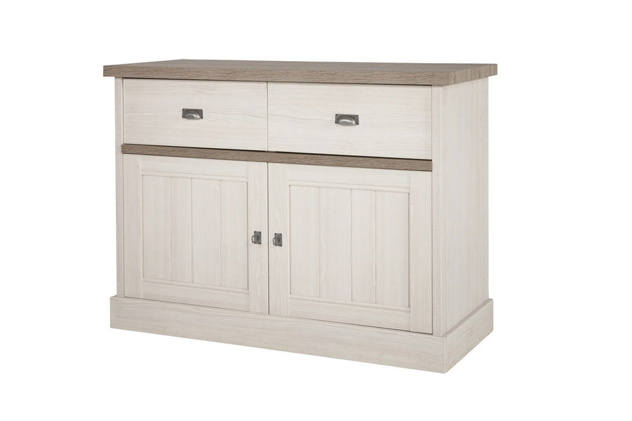 Meubar - Commode  York  - KO6 - K467 - Lariks/Kristal eik licht bruin  - 119x88x50cm