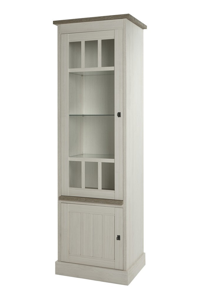 Meubar - Kolomkast York  - KV1L - K467 - Lariks/Kristal eik licht bruin  - 670x212x50cm