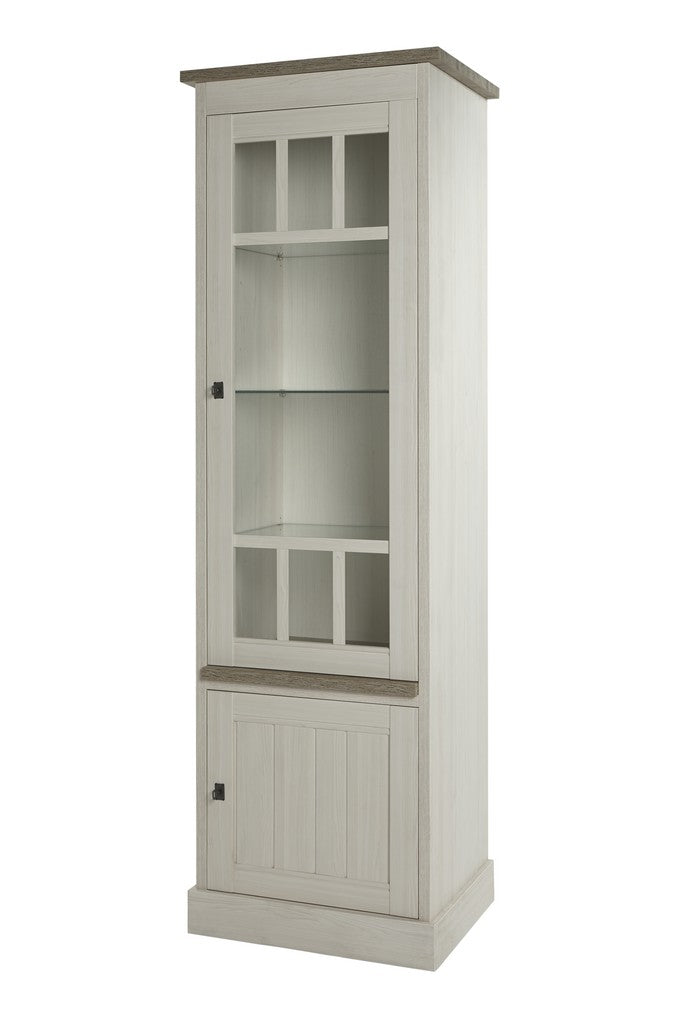 Meubar - Kolomkast York  - KVR1 - K467 - Lariks/Kristal eik licht bruin  - 670x212x50cm