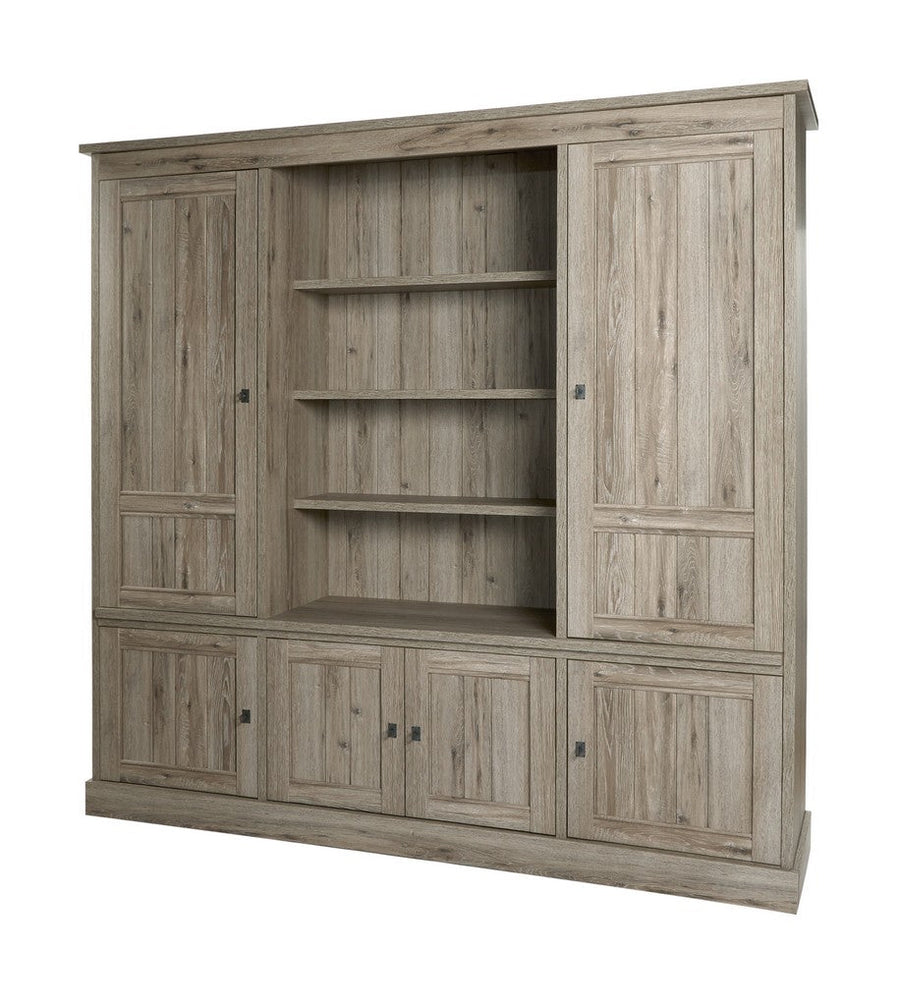 Meubar - Wandkast  York  - WB2 - K550 - Crystal oak light - 215x212x50cm