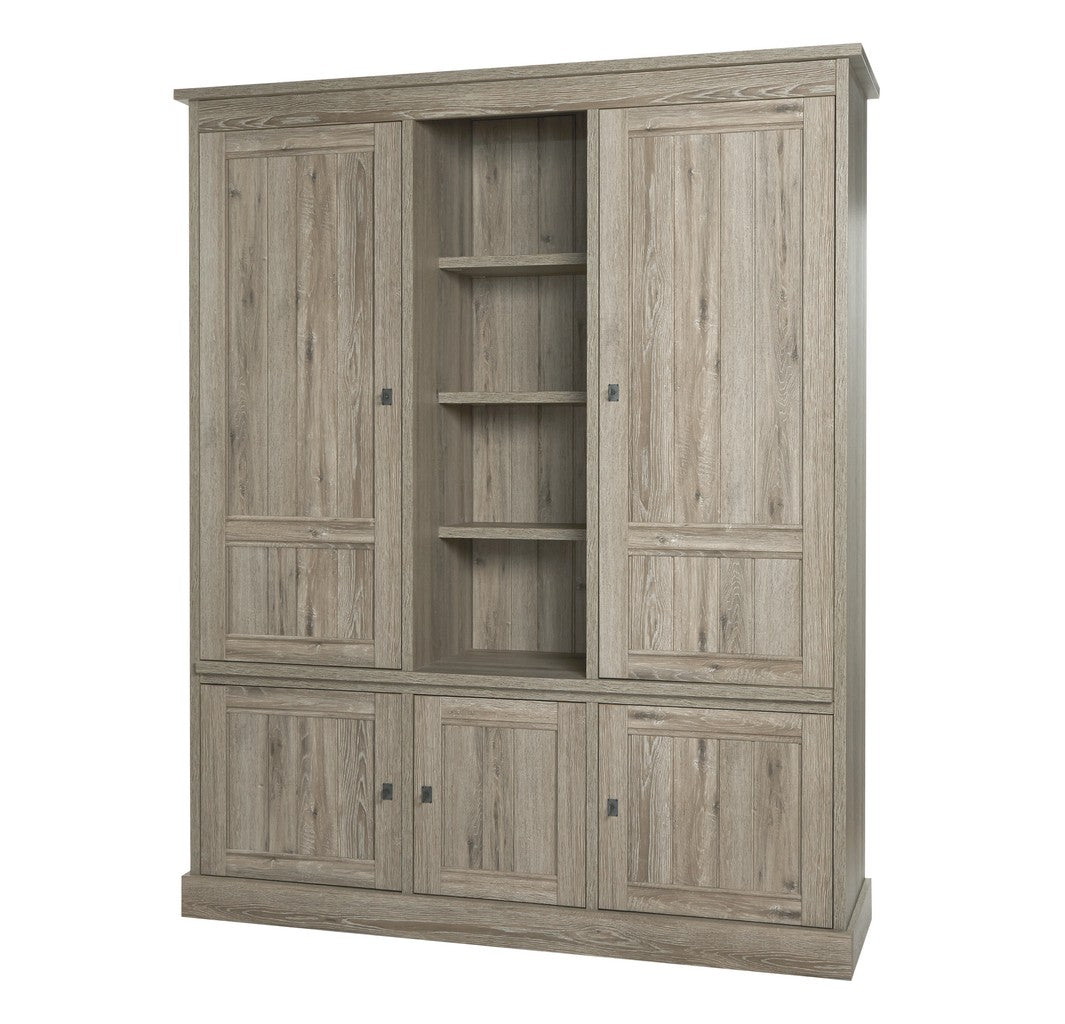 Meubar - Wandkast  York  - WB3 - K550 - Crystal oak light - 172x212x50cm