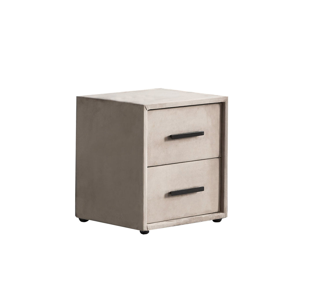 BSP - Nachtkastje Lindo  - Stof Beige - 49x53x42cm