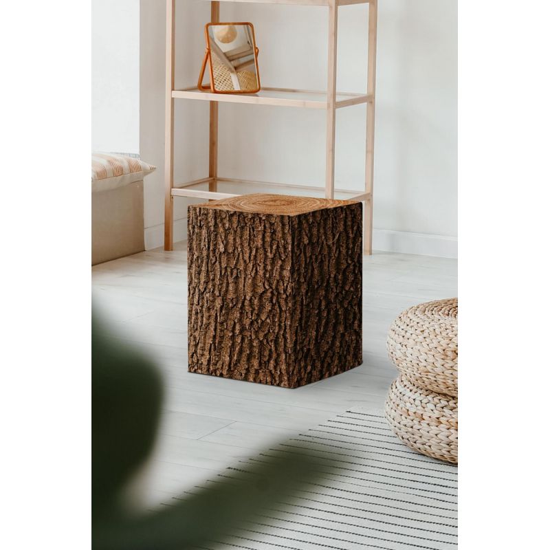 Tabouret Kart Carton - Marron Foncé - 42x36x42cm