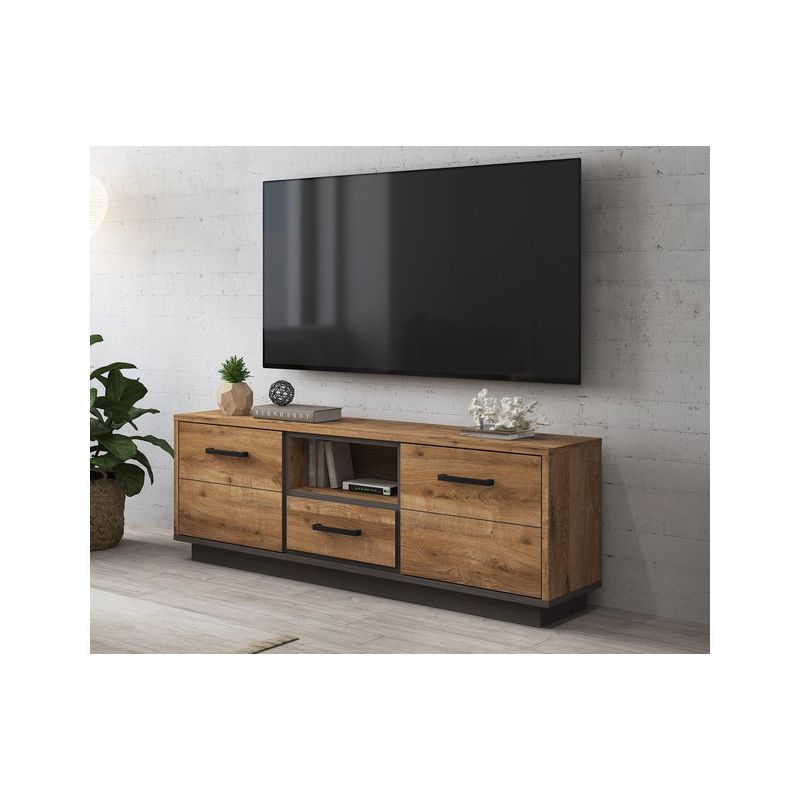 JAD - TV Meubel Pascal - Tropische Eik - 152x58x40cm