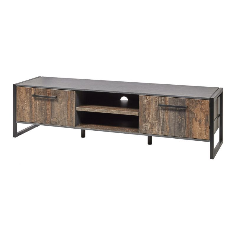 Meubar - Meuble TV Samir - TV7 - Bois de navire - K646 - 192x53x50cm