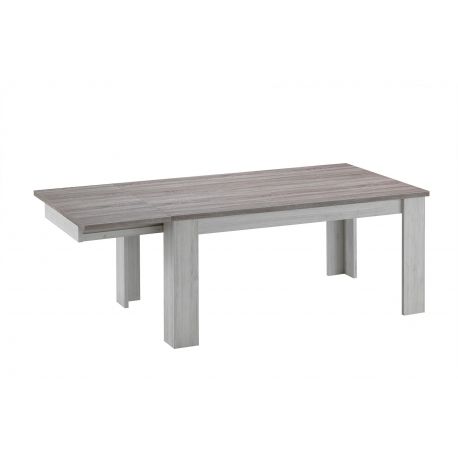 TYC - Table à manger Oakley - Extensible - Chêne Gris/Chêne Foncé - Deux tailles - 170/220x76x90cm