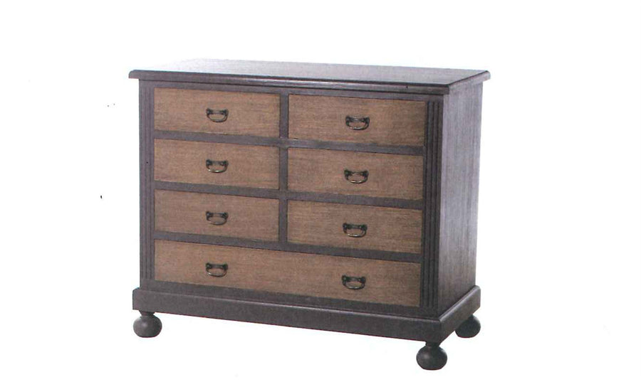 Image of Commode Isla - Massief - Grijs/Eik - 115x95x53cmladenkast Isla. <!---->...